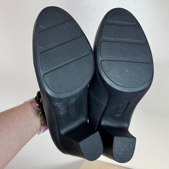 WOMEN'S EUROSOFT NETTY PUMPS Mary jane Black size 10 Twee Rockabilly - Picture 7 of 9